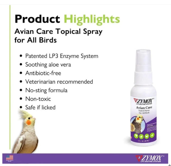 Zymox Avian Care Topical Spray for All Birds