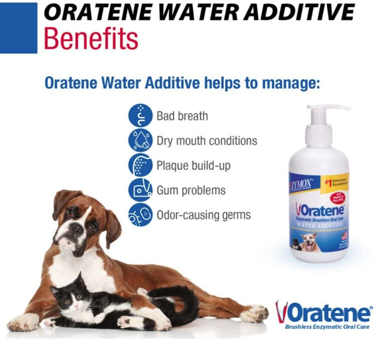 Zymox Oratene Enzymatic Brushless Oral Care Water Additive